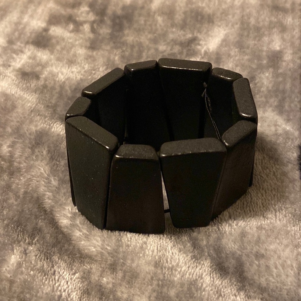 Black wooden bracelet